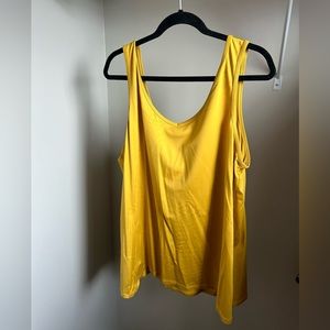 Addition Elle Tank Top Yellow Size 3X